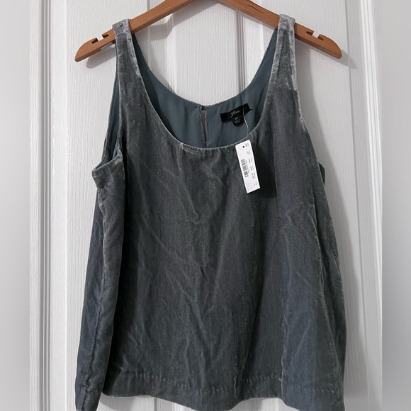 NWT JCrew velvet tank top in size 10. Perfect for layering, - Picture 1 of 8